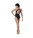 DANZNMOTION Brigitte Halter Leo with Sheer Midriff (21105A)