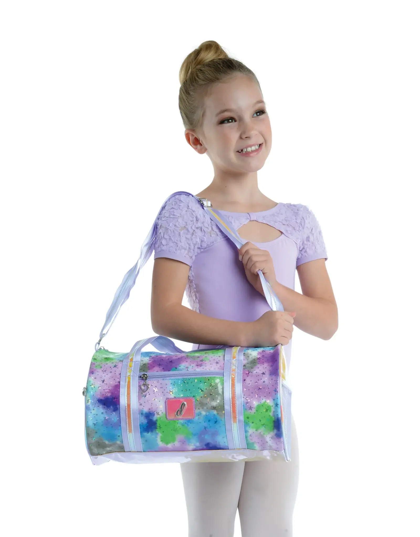 Danshuz Pastel Clouds and Hearts Duffel (B21514)