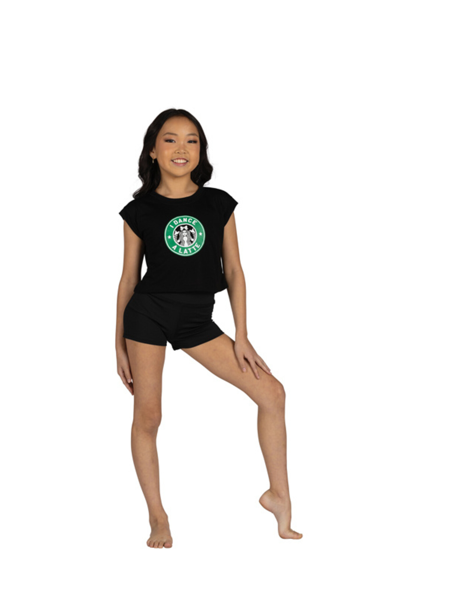 DANZNMOTION Child "I Dance a Latte" Tee (25316C)