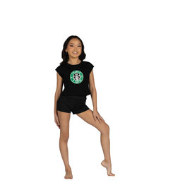 DANZNMOTION Child "I Dance a Latte" Tee (25316C)