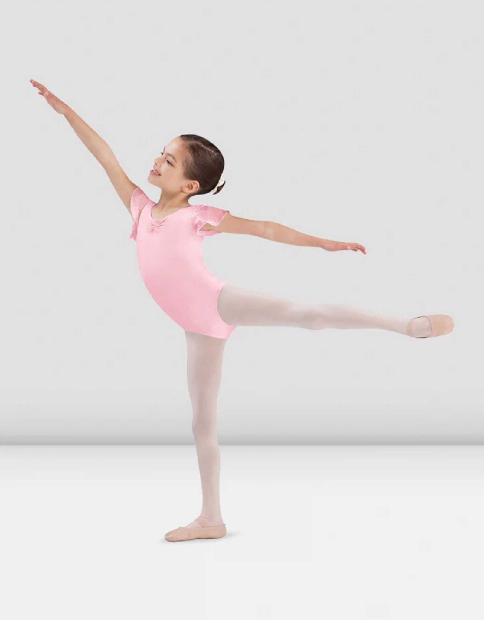 Bloch / Mirella Flutter Sleeve Leotard with Sequins (CL3732)