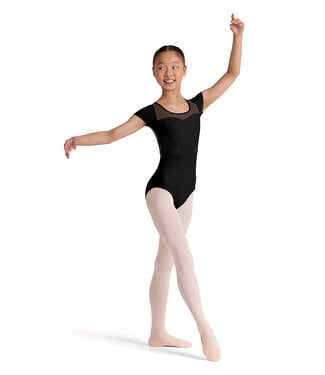 Bloch / Mirella Embroidered Short Sleeve Leotard (CL20003)