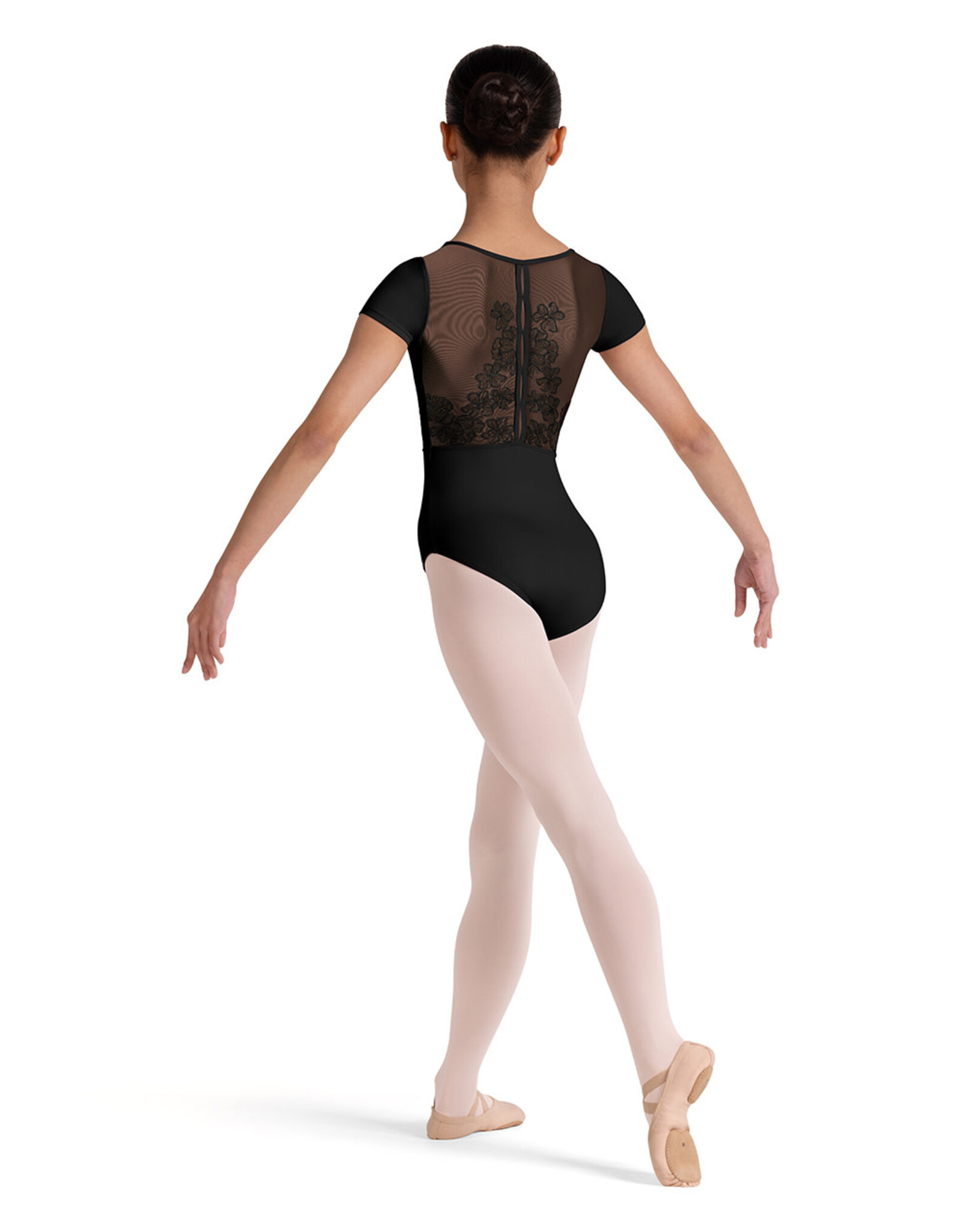 Bloch / Mirella Embroidered Short Sleeve Leotard (CL20003)