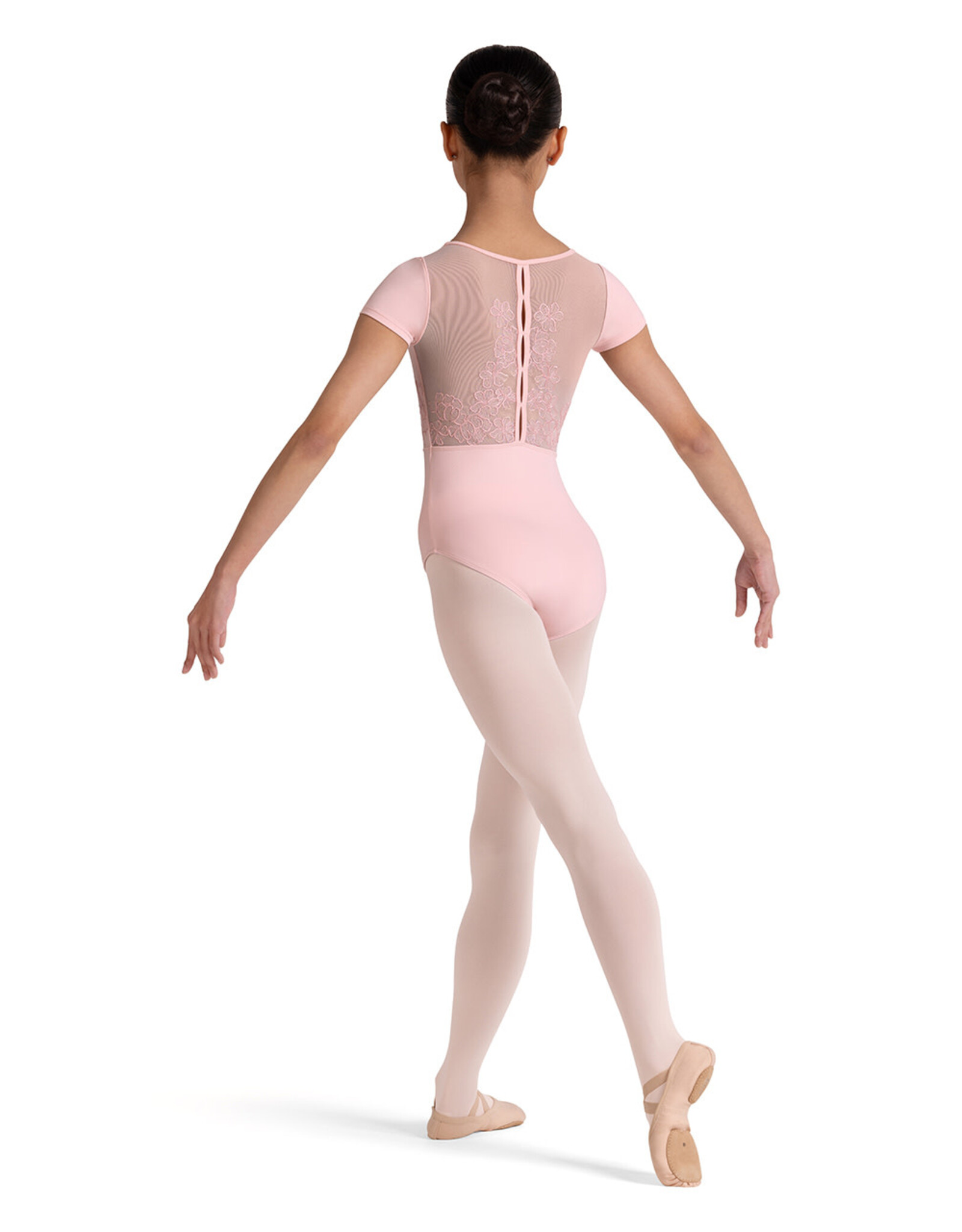 Bloch / Mirella Embroidered Short Sleeve Leotard (CL20003)