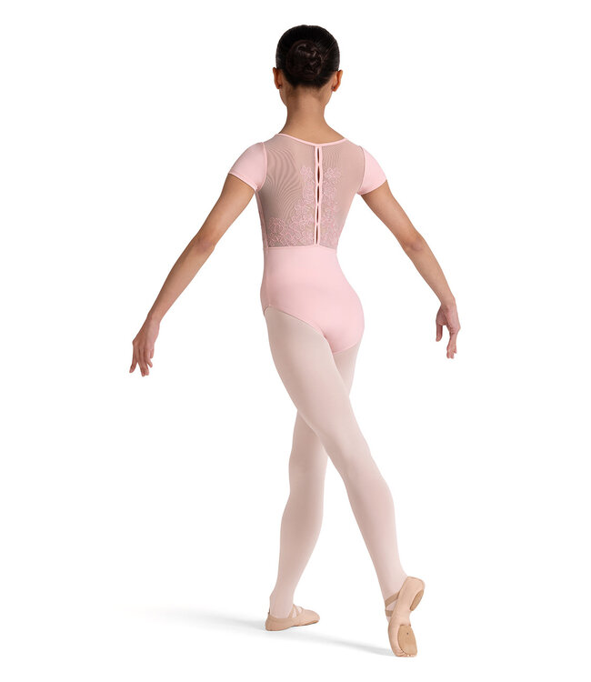 Bloch / Mirella Embroidered Short Sleeve Leotard (CL20003)