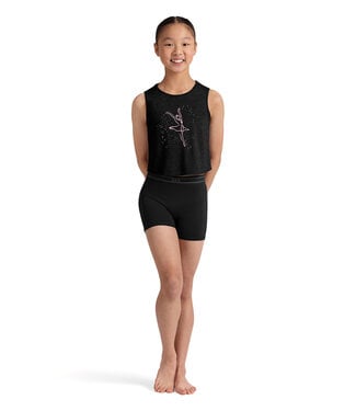 Bloch / Mirella Printed Twist Back T-Shirt (CZ30005) DISCONTINUED