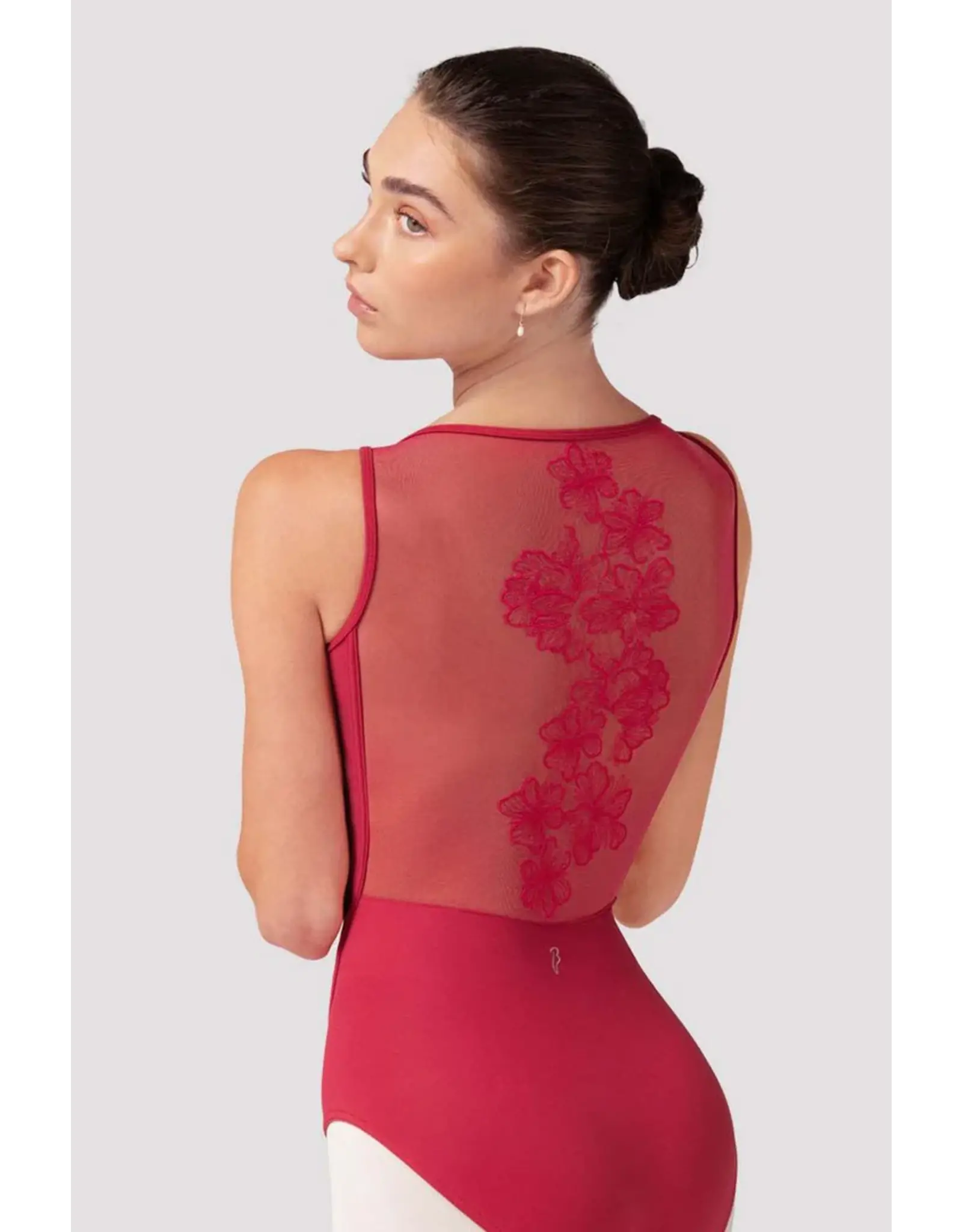 Bloch / Mirella Embroidered Boat Neck Leotard (L40004)