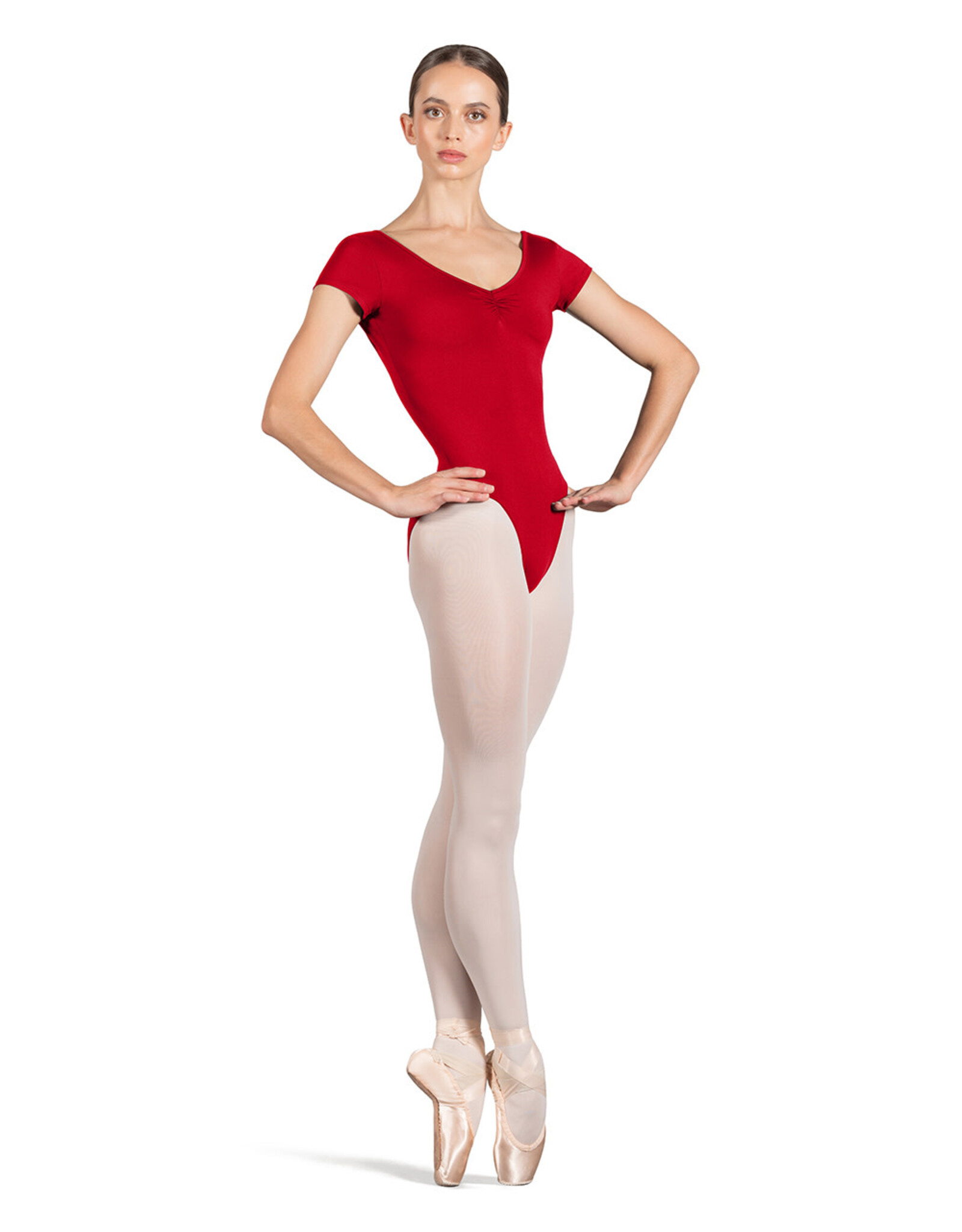 Bloch / Mirella Adult Gather Cap Sleeve Leotard (L4262)