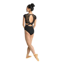 DANZNMOTION Yasmin Micro Cap Sleeve Leotard (23113A)