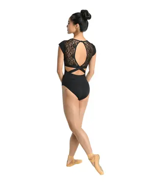 DANZNMOTION Yasmin Micro Cap Sleeve Leotard (23113A)