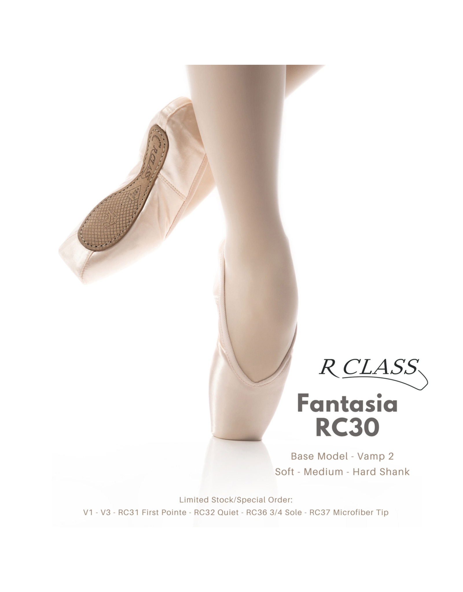 R-Class Fantasia Pointe Shoe (RC30) Hard Shank