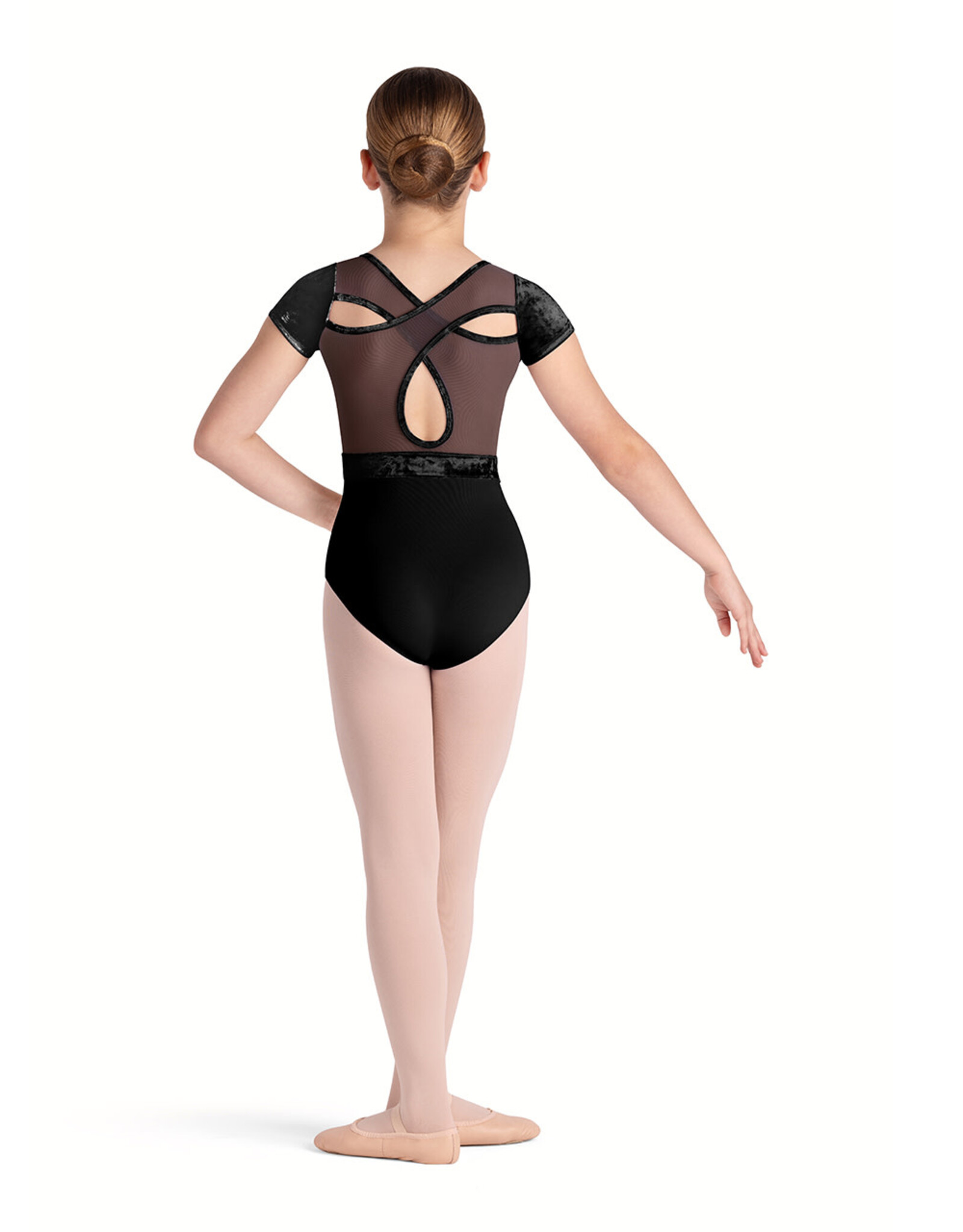 Bloch / Mirella Amelia Scoop Neck Cross Back Cap Sleeve Leotard (CL5282)