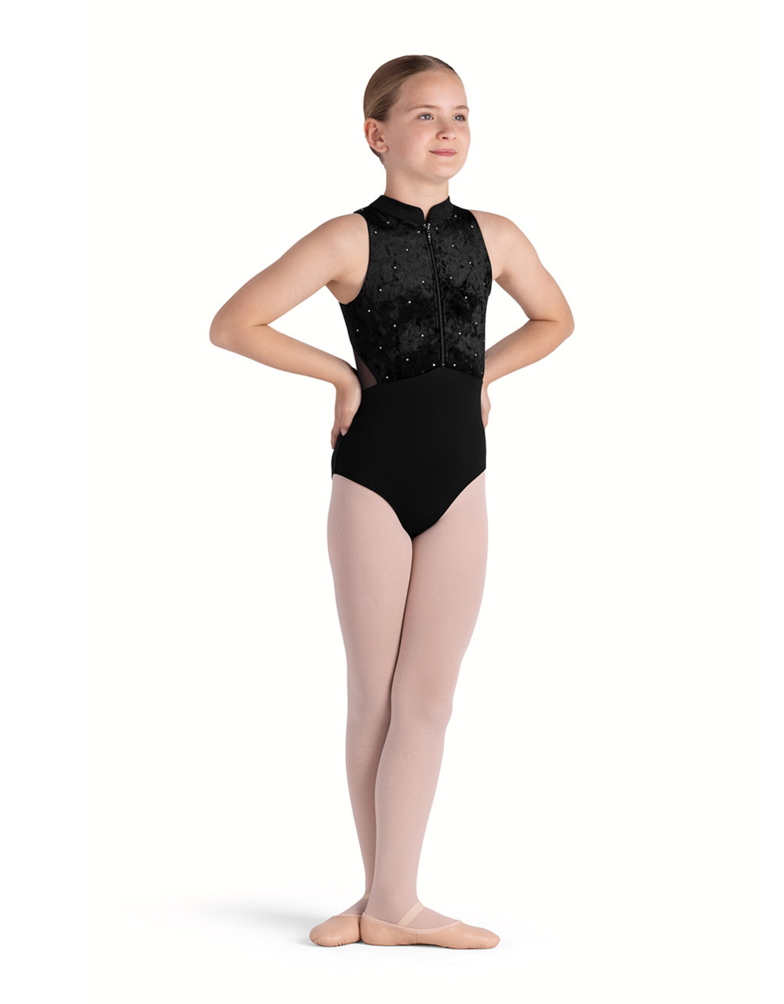 Bloch / Mirella Tanya Mock Neck Velvet Tank Leotard (CL5655)