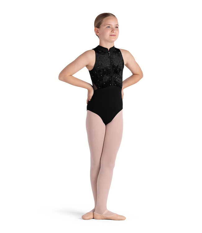 Bloch / Mirella Tanya Mock Neck Velvet Tank Leotard (CL5655)