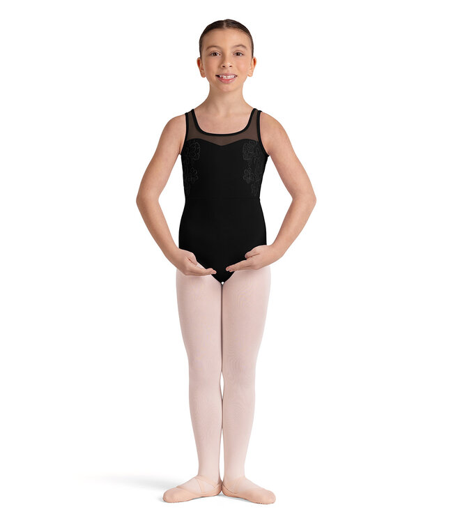 Bloch / Mirella Embroidered Keyhole Tank Leotard (CL50005)