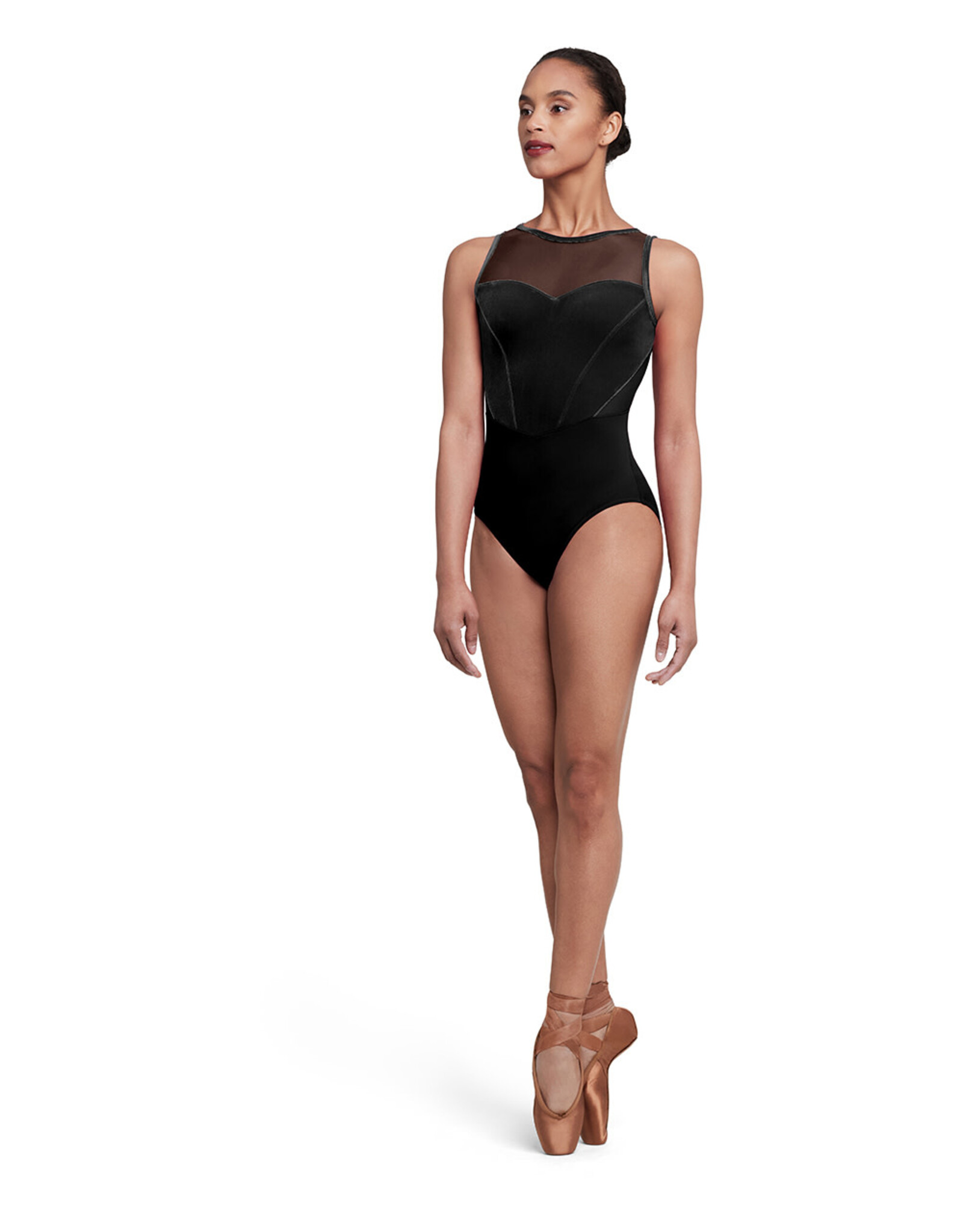 Bloch / Mirella Sofia High Neck Velvet Tank Leotard (L5685)