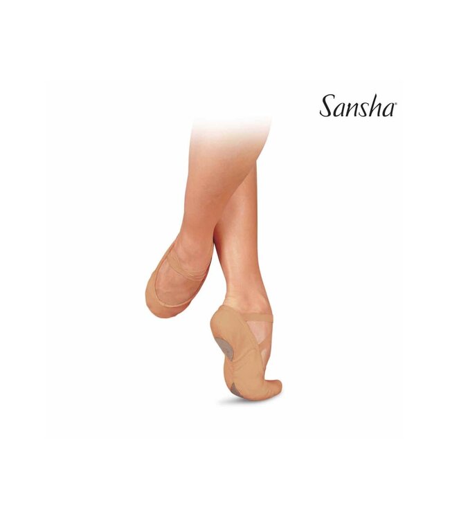 Sansha Sansha Canvas Split Sole Ballet Shoe (PRO1C) Light Pink