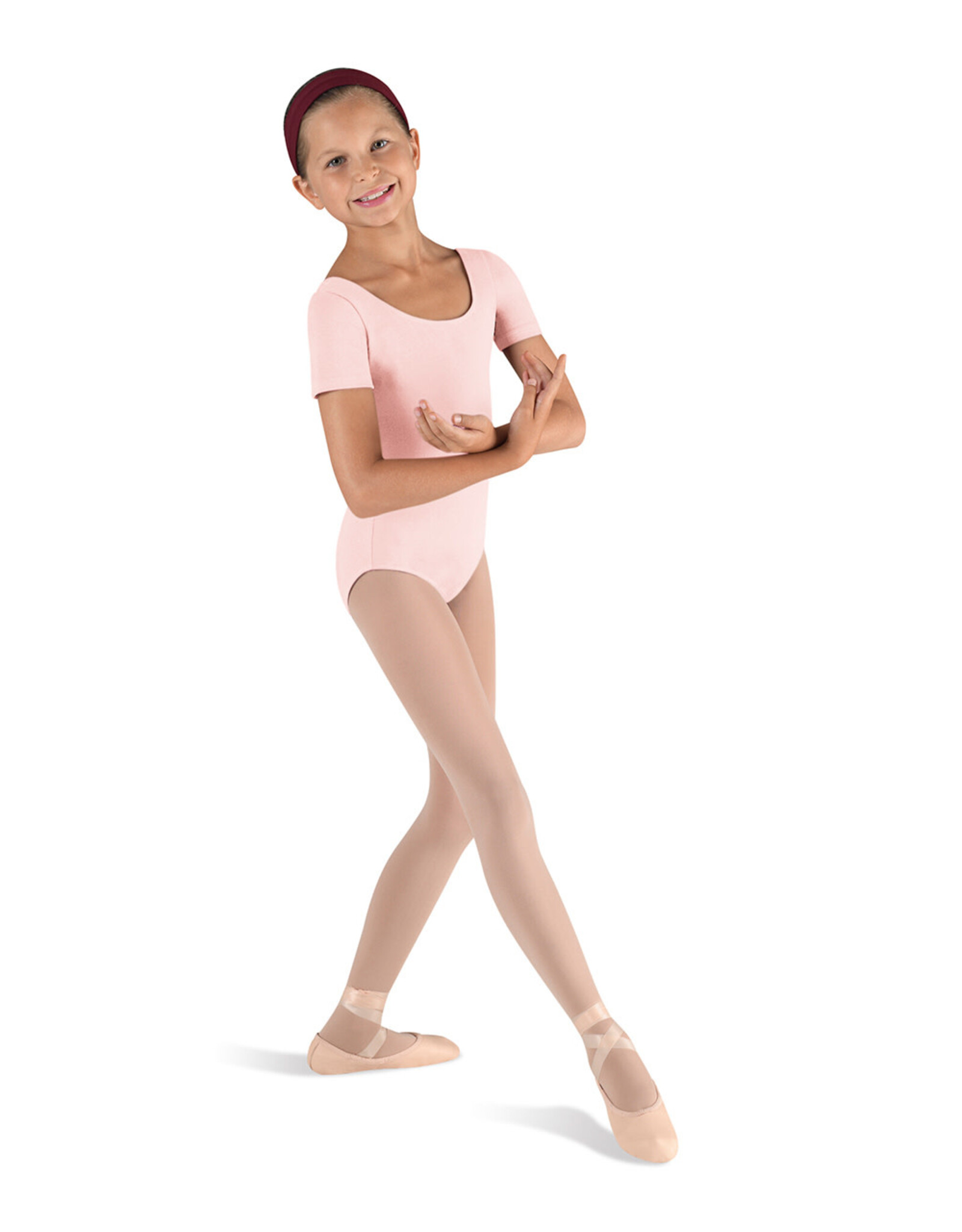 Bloch / Mirella Short Sleeve Round Neck Leotard (CL5402) (Discontinued)