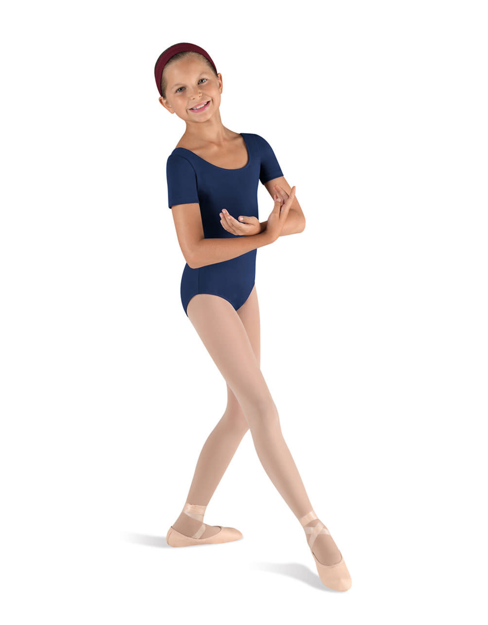 Bloch / Mirella Short Sleeve Round Neck Leotard (CL5402) (Discontinued)