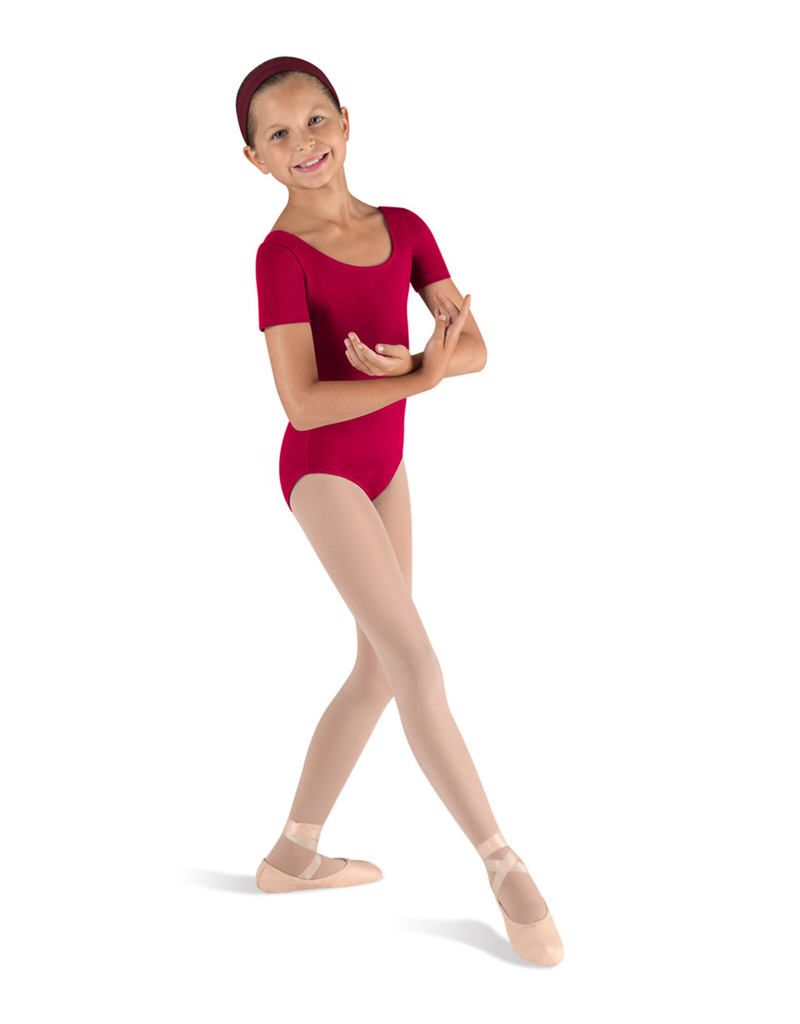 Bloch / Mirella Short Sleeve Round Neck Leotard (CL5402) (Discontinued)