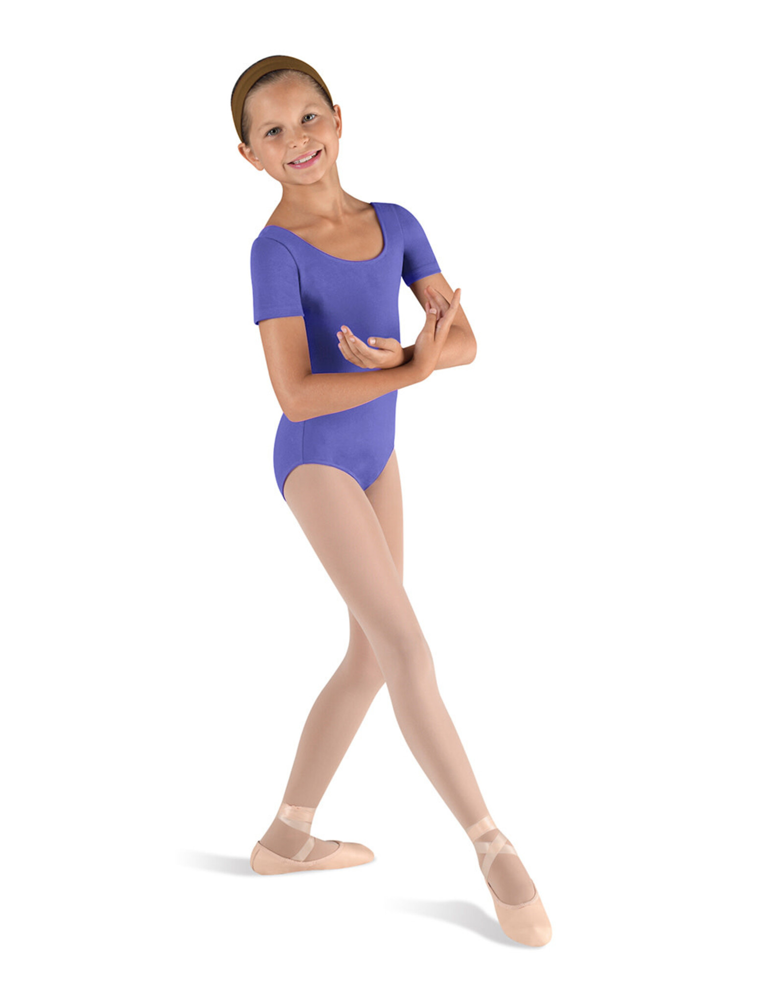 Bloch / Mirella Short Sleeve Round Neck Leotard (CL5402) (Discontinued)