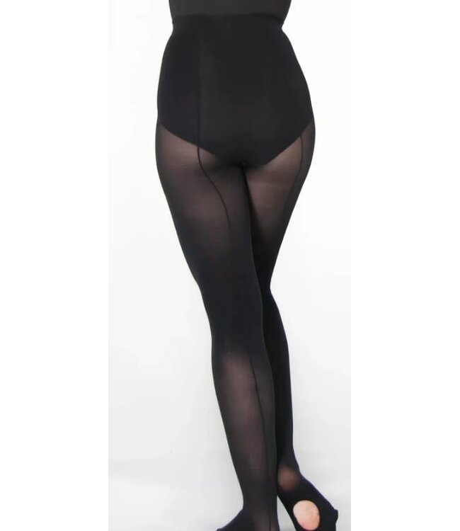 Body Wrappers TotalSTRETCH Back Seam Convertible Tights (A39)