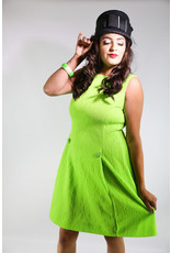 green shift dress