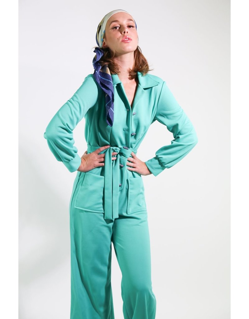 green mechanic jumpsuit