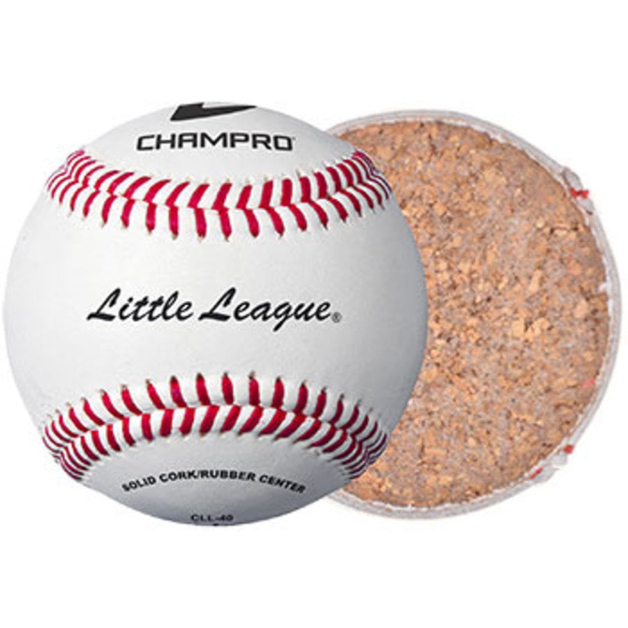 Champro Little League Game RS - Cork/Rubber Core - Genuine Leather Cover Baseballs - Dozen