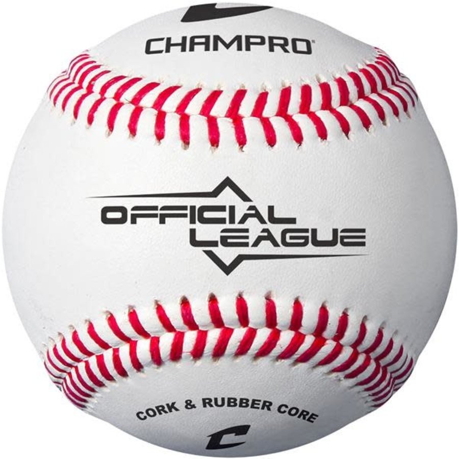 Champro CBB-90 Official League Baseball (Dozen) - Cork/Rubber Core - Synthetic