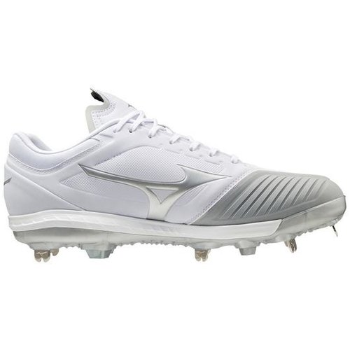 Mizuno Sweep 5 White Metal Fastpitch Cleat 