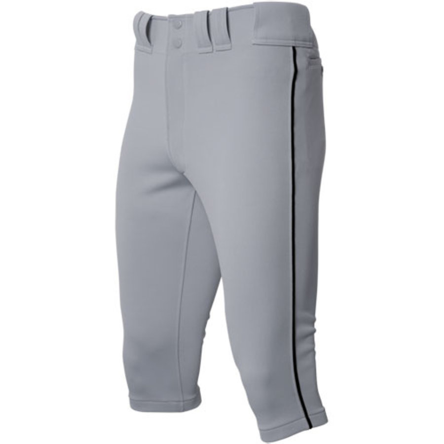 Mizuno Youth Premier Short Piped Baseball Pant - Medium - Grey / Black