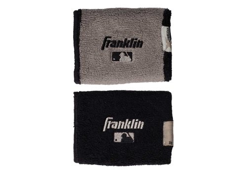 Franklin 4" Black/Grey Wristbands 