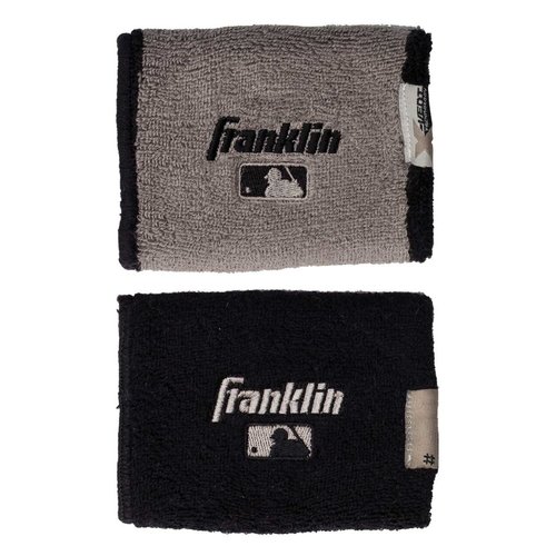 Franklin 4" Black/Grey Wristbands 