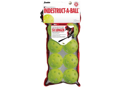 Franklin Wiffle Ball 8 Pack Yellow 