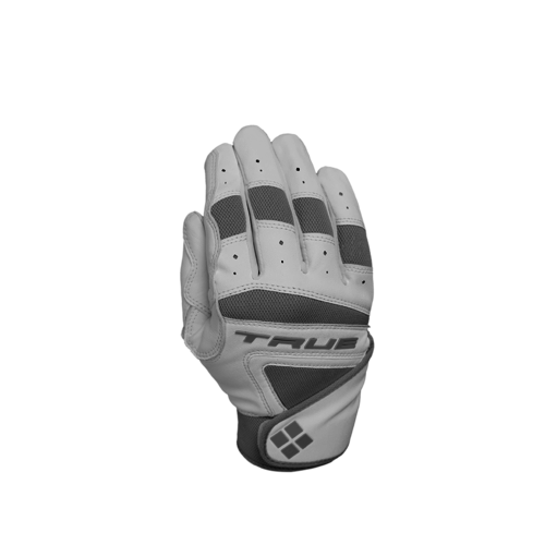 True 2020 Adult Batting Gloves White 