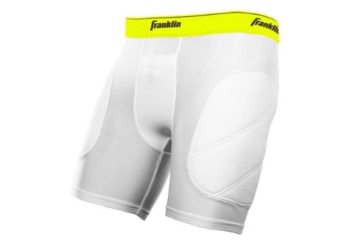 Franklin Sports Youth Padded Baseball Sliding Shorts with Cup Holder -  Large 