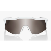 100% Speedcraft SL Matte White HiPER Silver Multilayer Mirror Lens