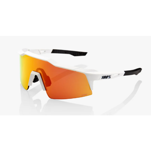 100% Speedcraft SL Soft Tact Off White HiPER Red Multilayer Mirror Lens 