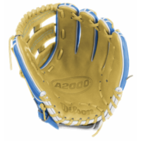 Wilson Custom A2000 PP05 Autism Blue/Blonde/White 11.5 in