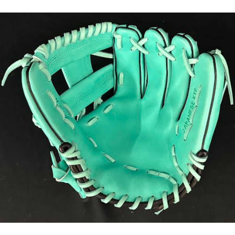 Custom Fielders Mitt Mint/Black Japanese Kip 11.5 in