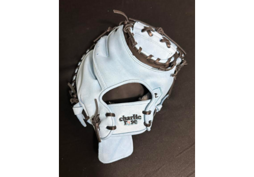 Custom Catchers Mitt Baby Blue/Black American Kip 34 In 