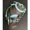 Custom Catchers Mitt Black/Baby Blue American Kip 34 In