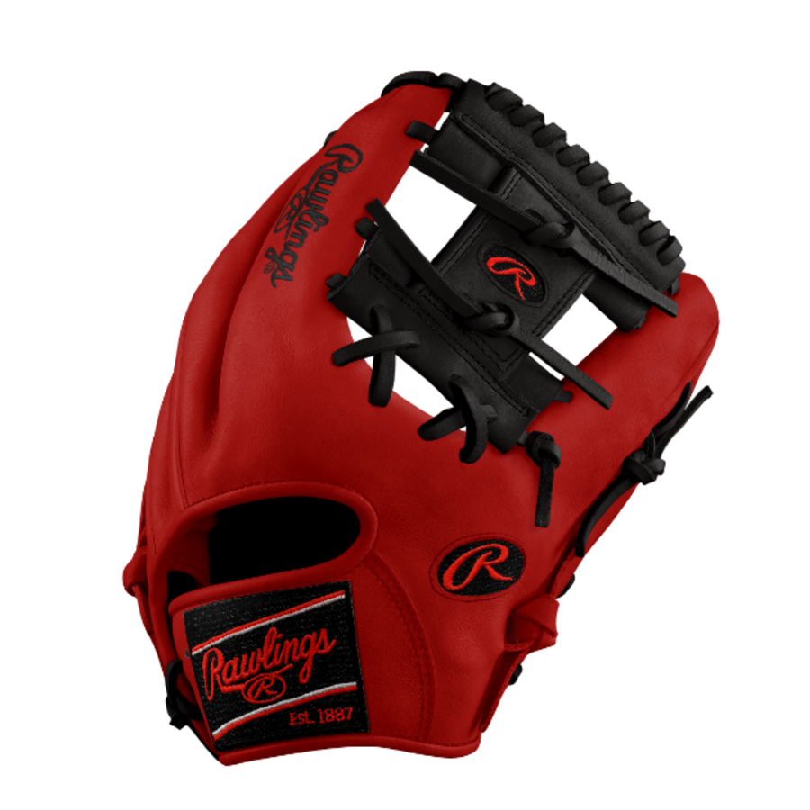 Rawlings Custom Heart of the Hide Red/Black 11.5 in RHT