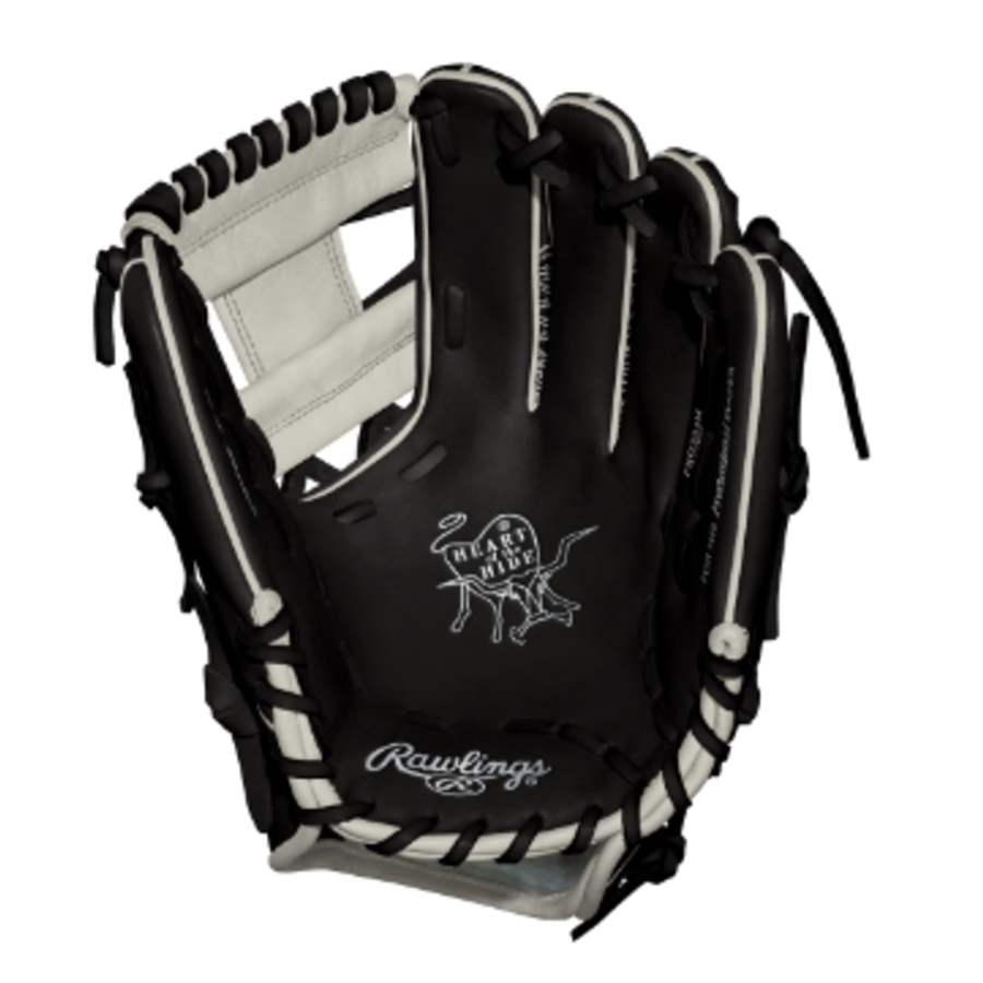 Rawlings Custom Heart of the Hide Black/White Knit 11.5 in RHT