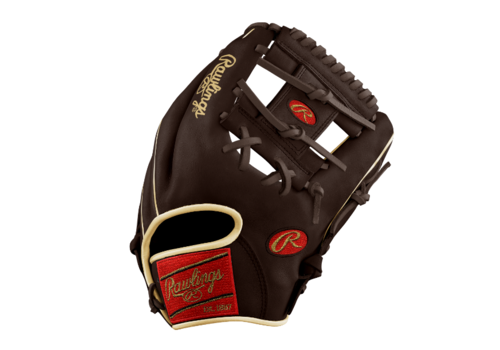 Golden Oak Rawlings Custom Heart of the Hide Brown/Gold 11.5 in RHT 