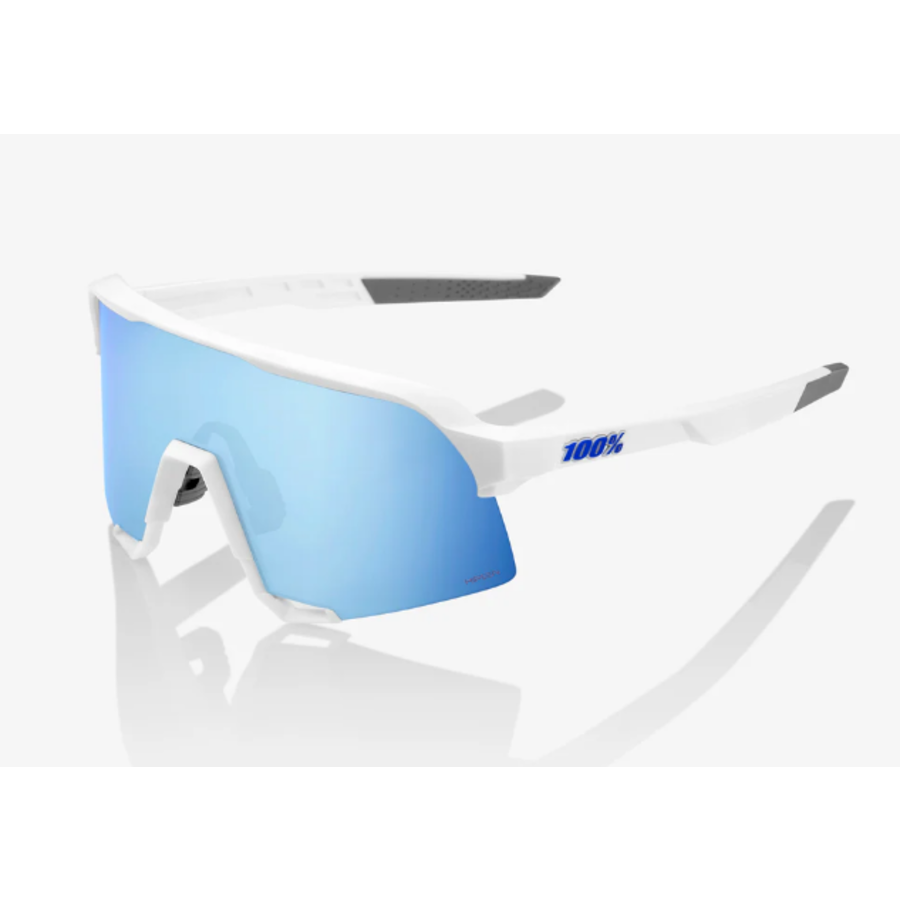 S3- Matte White - Hiper Blue Multilayer Mirror Lens