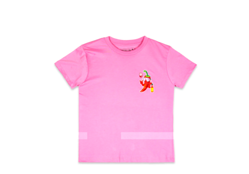 High Heat Hot Sauce Glow in the Dark T Shirt Pink 