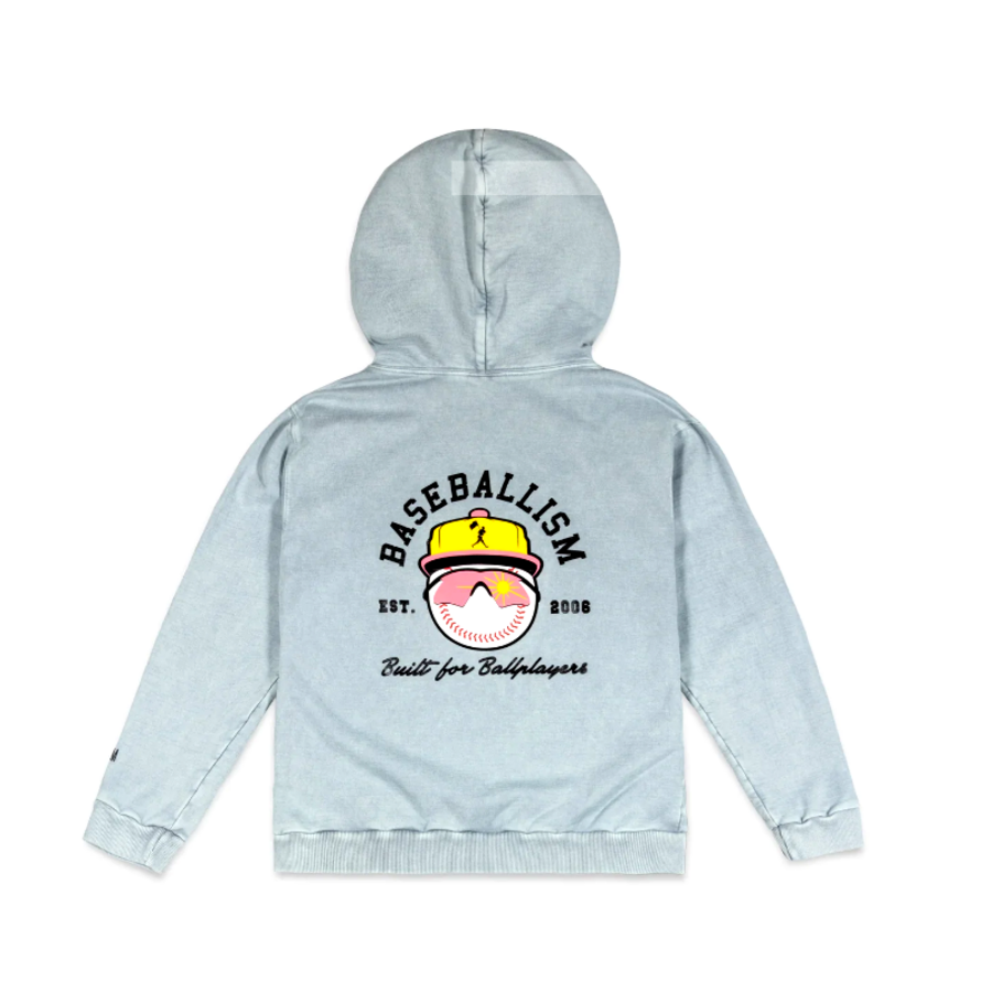 Happy Place Hoodie Grey