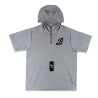 Bat Bros War Path BP Hooded Tee Grey